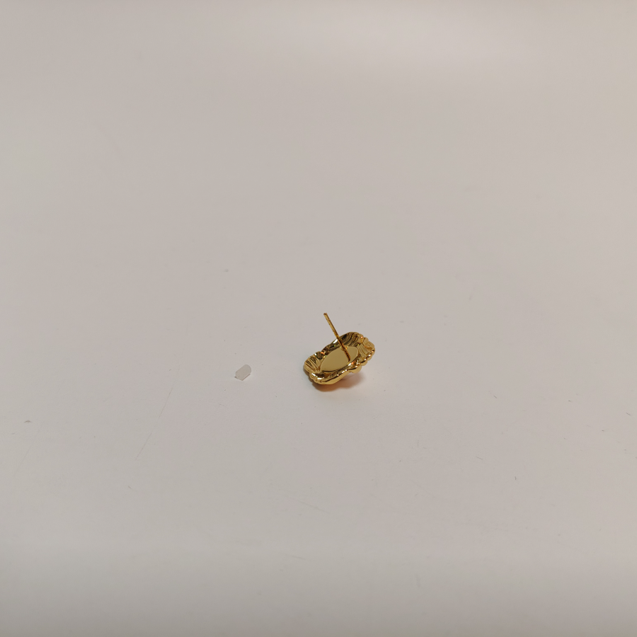 Baroque Pearl Earrings Vintage Hollow Circle Design