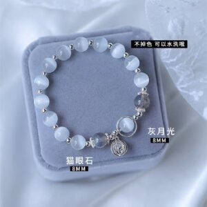 Wholesale Cat's Eye Stone Bracelets with Aquamarine and Gray Moonstone - image 1