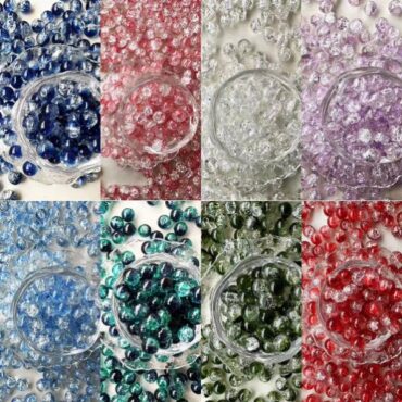 Wholesale 8-10mm Crackle Glass Beads for DIY Jewelry | Bulk Manufacturer Direct | DaYiwu - Detail 1