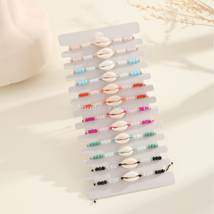 Wholesale Natural Shell Crystal Bracelets Beach Vacation Style - image 4