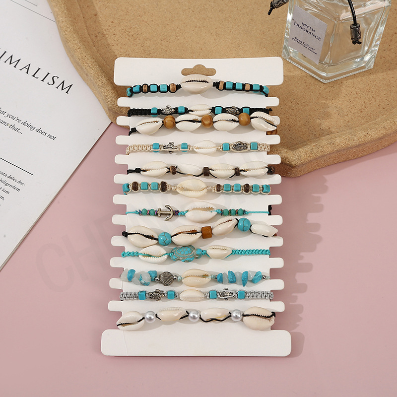 Wholesale DIY Pearl Shell Turquoise Beaded Bracelet Sets - image 1