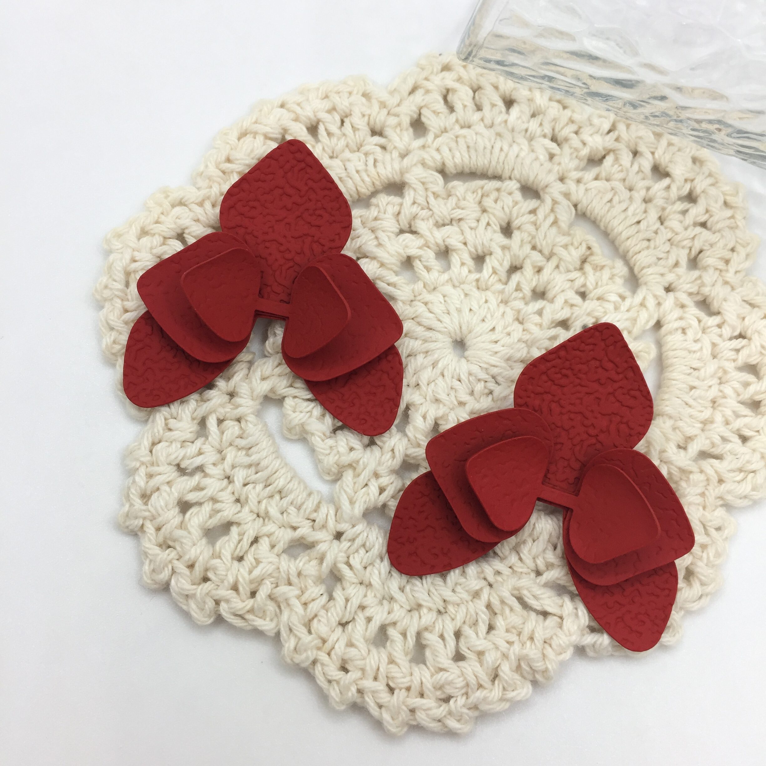 Colorful Spray Paint Iron Earrings Fashion Accessories