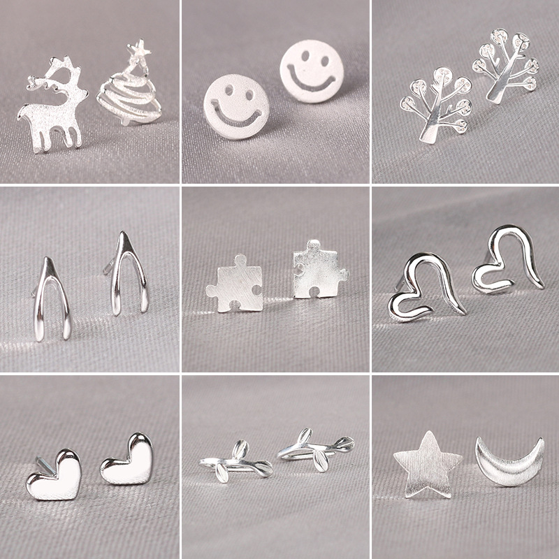 Wholesale S925 Sterling Silver Minimalist Stud Earrings Collection - Detail 1